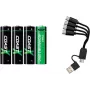 Coast Products 1x4 Coast Zithion-X Mignon AA Akumulators ar USB-C Lādētāju (100047534)