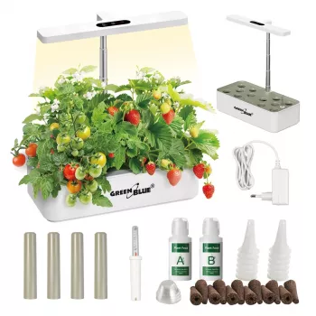 GreenBlue GB133 viedais telpaugu audzēšanas komplekts, 4L, 12 augiem, pilna spektra LED