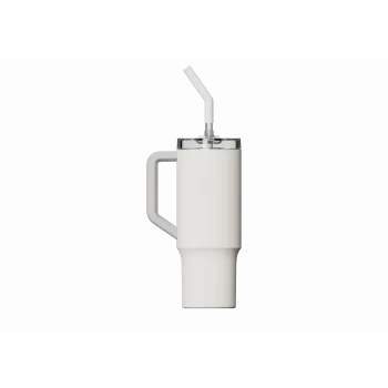 Termokrūze ar salmiņu Xiaomi Straw Mug White 1 L
