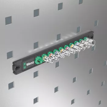 Uzgriežņu atslēgu komplekts Wera Zyklop A 1/4 inch melns/zaļš, 9 gab.