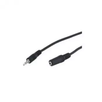 Wentronic Goobay 3,5 mm ligzdas pagarinātājkabelis, melns, 10 m - 3,5 mm spraudnis (3-pin, stereo) > 3,5 mm ligzda (3-pin, stereo) (50935)