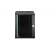 Sienas montāžas skapis 19 inch DN-37115, 16U, melns