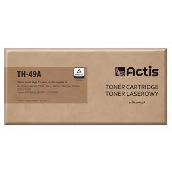 Actis TH-49A Tonera kasetne (aizstāj HP 49A Q5949A, Canon CRG-708; Standarta; 2500 lpp.; melna)