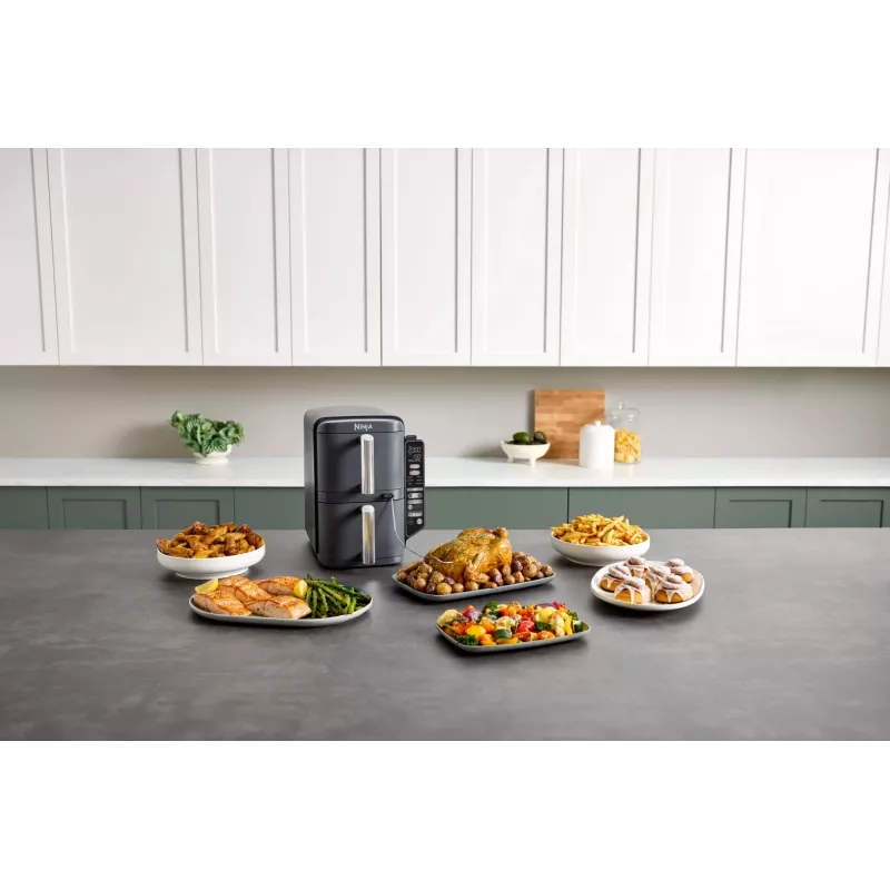 Ninja Double Stack XL Gaisa Frizieris 2 nodalījumi ar temperatūras zondi SmartCook 9.5 L SL451EU