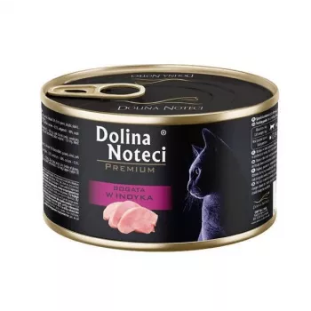 Slapjā kaķu barība Dolina Noteci Premium Rich in Turkey 185 g