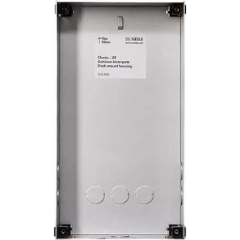 Siedle GU CL 04-0 - Montāžas kārba - Melna - Nerūsējošais tērauds - Siedle - Cinkots tērauds - 154 mm - 65 mm (210007734-00)