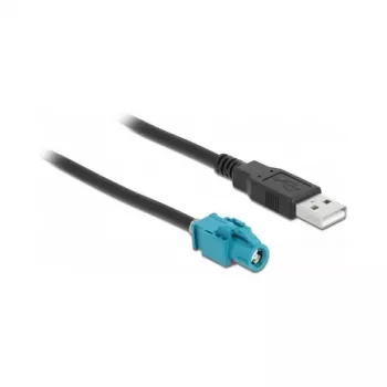 HSD Z kabelis sievišķais uz USB 2.0 Type-A vīrišķais 1m DeLOCK