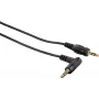 Hama 00080900 audio kabelis, 3,5 mm stereo mini džeks (vīrišķais) – mini džeks (vīrišķais), 0,75 m, ekranēts, melns