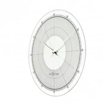 NeXtime klok 8125 Fancy Round, Ø43 cm, sienas, balts/sudrabs