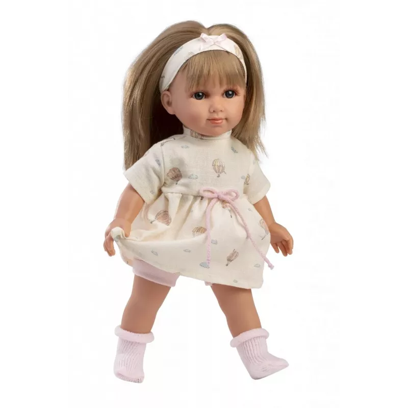Leļļu Llorens Elena 35 cm — reālistisks izskats, mīksts ķermenis