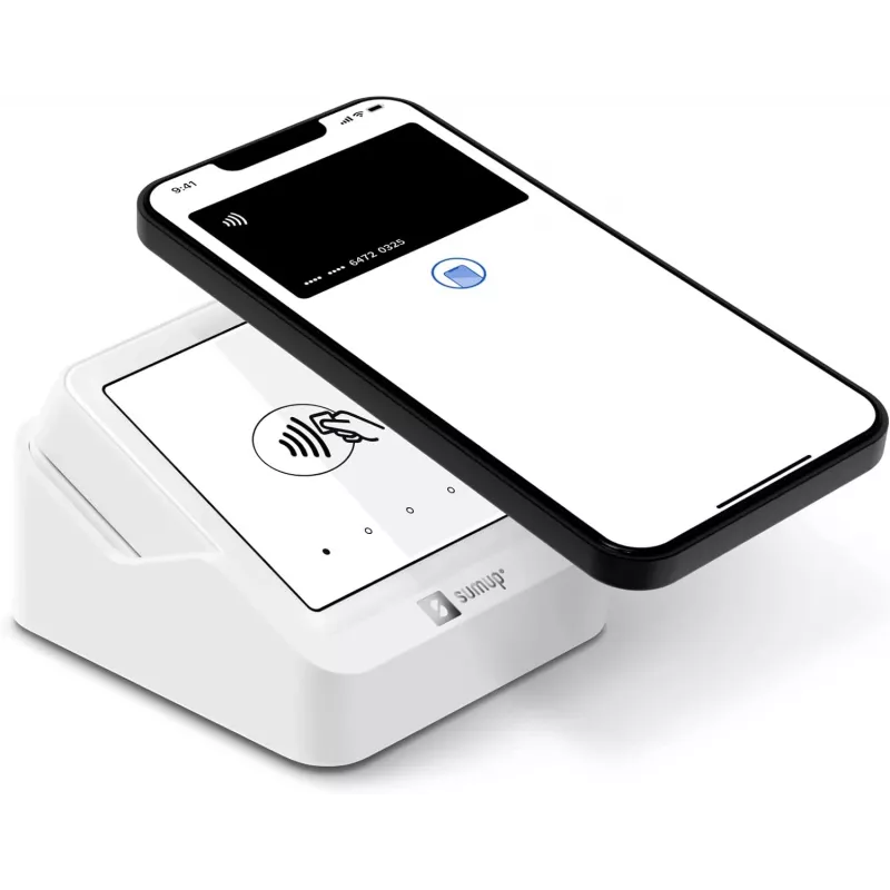 Karšu lasītājs SumUp Solo 800605502 — bezkontakta un čipu maksājumi, autonoms mobilais POS