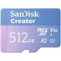 SanDisk Creator MicroSD atmiņas karte 512GB ar ātrumu līdz 190 MB/s