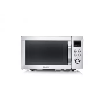 Kombinētā mikroviļņu krāsns SEVERIN MW 7918, 25 L, 900 W, LED displejs, sudraba