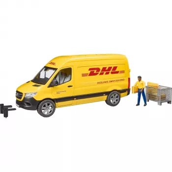 BRUDER 02671 rotaļu auto Mercedes-Benz Sprinter DHL piegādes furgons 1:16