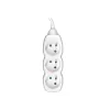 Tracer PowerCord pagarinātājs, 3 kontaktligzdas, 3m, balts