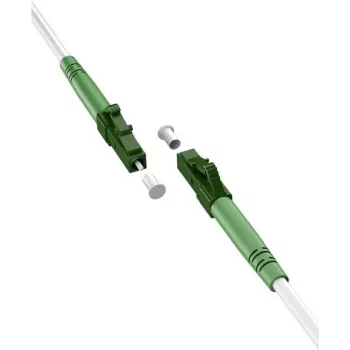 Goobay 59588 Optiskās šķiedras kabelis 10 m LC/APC FTTH OS2 Balts
