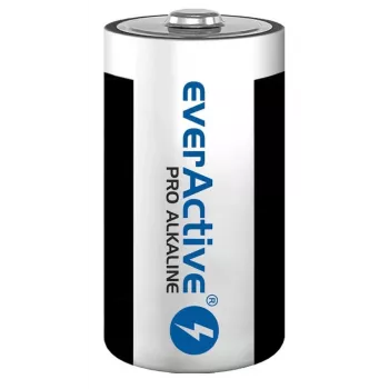 Alkaline baterijas everActive Pro Alkaline LR20 D - blister kartīte 2 gab.
