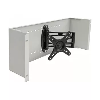 DeLOCK 19 inch Monitor Arm pelēks – plakanā paneļa stiprinājums 19 inch plauktam, 10 kg