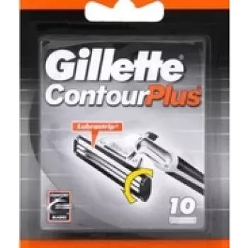 Gillette ContourPlus nomaiņas asmeņi, 10 iepakojums