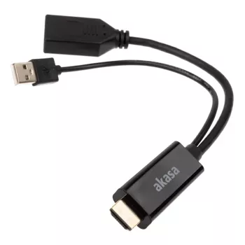 HDMI uz DisplayPort adaptera kabelis Akasa AK-CBHD24-25BK