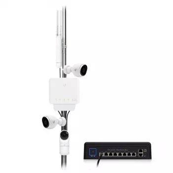 Ubiquiti UniFi Switch Flex (3 komplekts) Pārvaldāms L2 Gigabit Ethernet (10/100/1000) ar PoE Balts