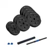 REBEL ACTIVE Regulējama bitumena hantele ar savienotāju 1x20kg