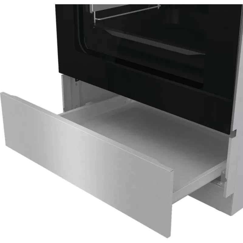 Gorenje GKS6C71XF Brīvi stāvoša plīts ar cepeškrāsni Sudraba