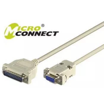 Microconnect IBM029 seriālais kabelis pelēks 3 m DB-9 DB-25