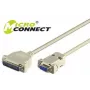 Microconnect IBM029 seriālais kabelis pelēks 3 m DB-9 DB-25
