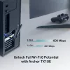 TP-LINK Archer TX10E AX900 PCIe Wi-Fi 6 Bluetooth adapteris
