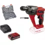 Bezvada āmura urbis EINHELL Power X-Change TE‑HD 18 Li, 18V, Li‑Ion 4.0 Ah Plus, ar urbju un kaltu komplektu
