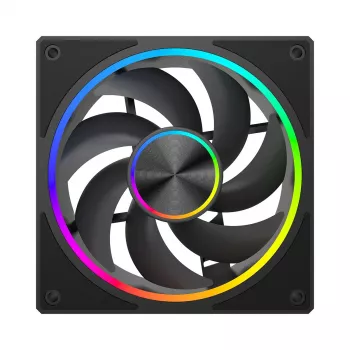 Dzesēšanas ventilators MODECOM VOLCANO LOOP 120 ARGB, 120 mm, PWM, 400–1400 RPM, Melns