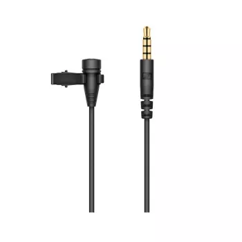 Lavaljē mikrofons Sennheiser XS LAV MOBILE, klipsējams, kondensatora, omnidirekcionāls, 2 m kabelis, 3,5 mm, 50–18000 Hz, 19 g, melns