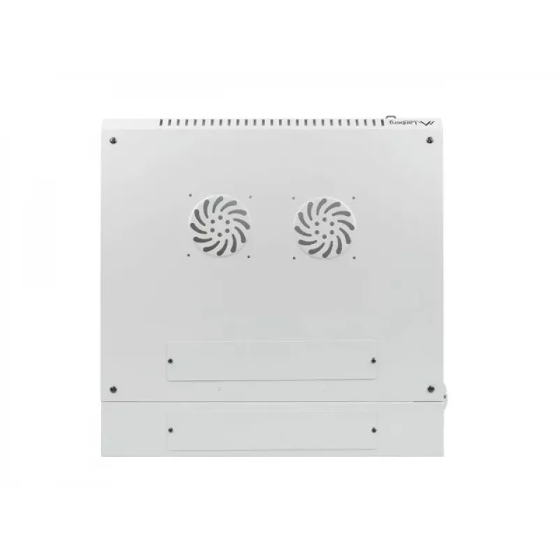 Divsekciju sienas skapis 19 inch 12U 600x600 pelēks LANBERG (plakanā iepakojumā)