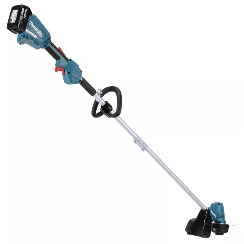 Makita DUR192LRT1, zāles trimmeris, J-veida rokturis, 6000 RPM, melns, tirkīzzils, 30 cm, 87,8 dB