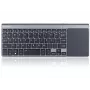 Bezvadu RF pilnizmēra tastatūra TRACER TRAKLA46934, QWERTY angļu, 2,4 GHz Nano uztvērējs, membrānas taustiņi, melna/pelēka