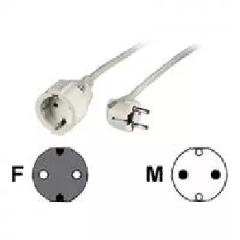Hama 00047867 pagarinātājs 10 m 1 kontaktligzda Balts