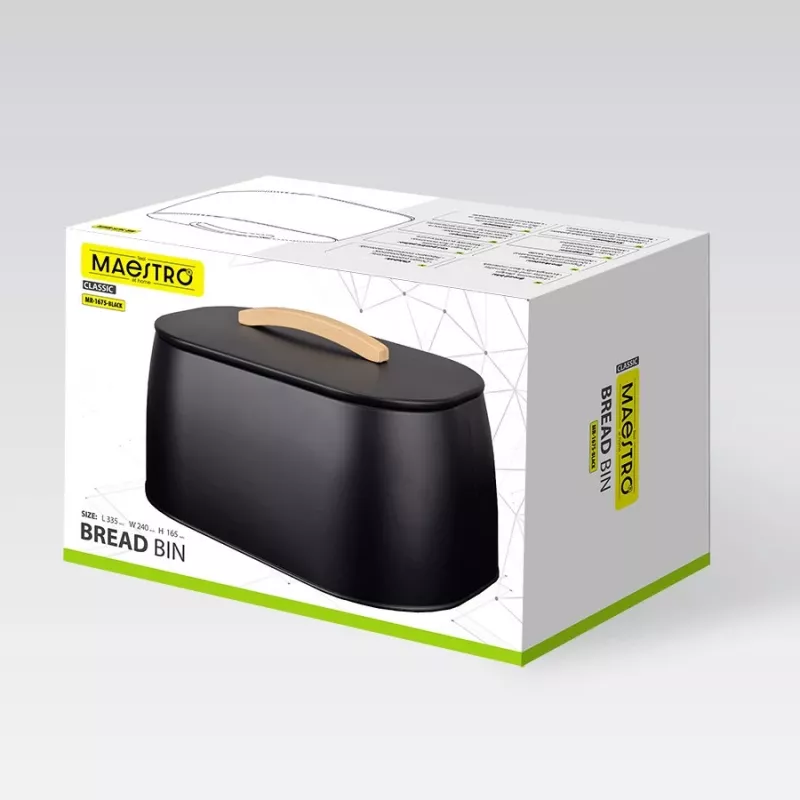 Maestro MR-1675-BLACK, melna maizes kaste