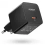Sienas lādētājs Aukey PA-Y20S 20W USB-C Power Delivery, kompakts viena porta