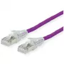 Datwyler - Patch-Cable - RJ-45 (Tēviņš) uz RJ-45 (Tēviņš) - 15 m - SFTP, PiMF - CAT 6 - Bezhalogēna, dzīslu - ceriņu (21.05.0614)