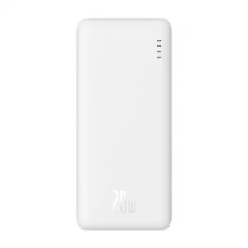 Baseus Airpow Litija polimēra power bank 10000 mAh 20 W Balts