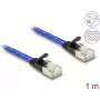 Tīkla kabelis DeLOCK RJ45 plakans Cat.6A 1m zils