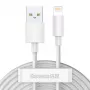 Baseus TZCALZJ-02 mobilā telefona kabelis Balts 1.5 m USB A Lightning