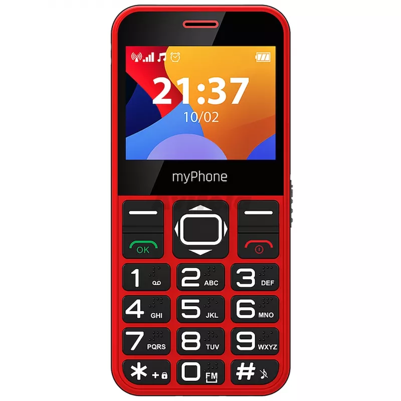 myPhone Halo 3 mobilais tālrunis, 2,31 collas IPS, Single SIM, 1000 mAh, sarkans