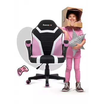Spēļu krēsls bērniem Huzaro Ranger 1.0 Rozā Siets