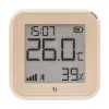 Temperatūras un mitruma sensors Shelly H&T Gen3 WiFi — kompakts bezvadu vides sensors (Mocha)