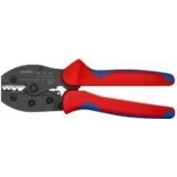 Knipex Gofrēšanas knaibles neizolētiem kabeļa uzgaļiem un savienotājiem 2.8 mm 0.5...10.0 mm² (97 52 33 SB)