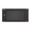 Sienas stiprinājuma servera skapis LANBERG WF03-5304-10B 19 collu 4U melns, stikla durvis