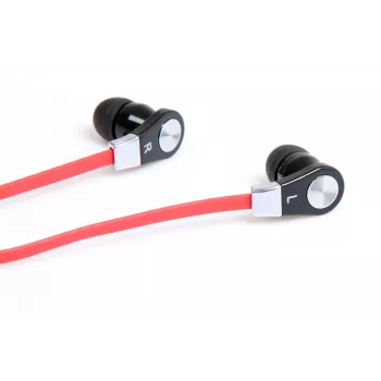 MAGICSOUND DS-2 - Stereo austiņas ar mikrofonu, melni-sarkanas
