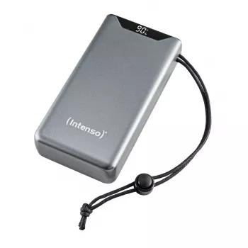Power bank Intenso 7332054 — 20000 mAh, PD 3.0 & QC 3.0, 20 W, USB-A + USB-C, pelēks